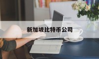 新加坡比特币公司(新加坡比特币公司有哪些)